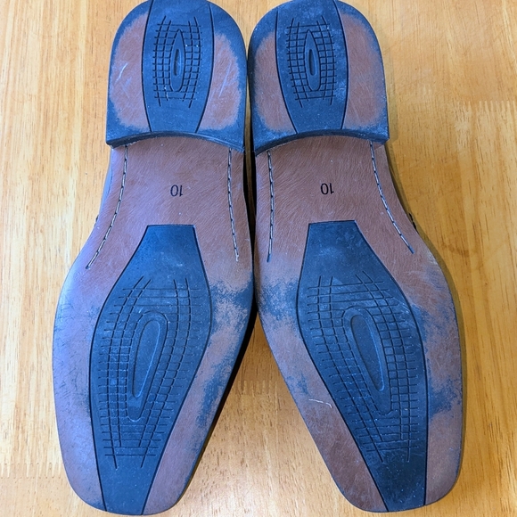 Stacy Adams Hillman 24199 Leather Slip On Black Bicycle Dress Shoes Mens 10M - Picture 11 of 13